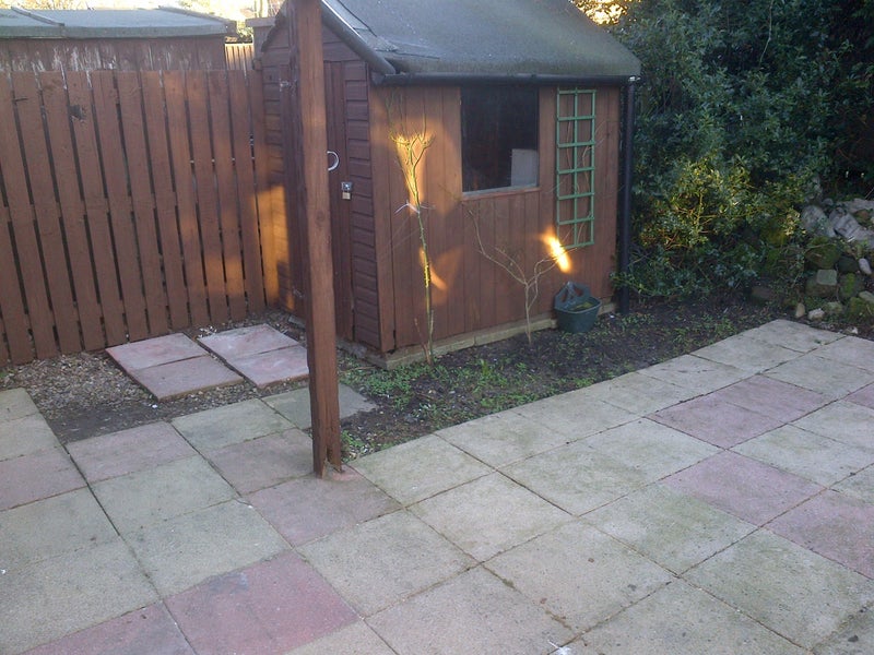 Photo 1: Secluded quiet back garden with patio, and garden furnitureecked area