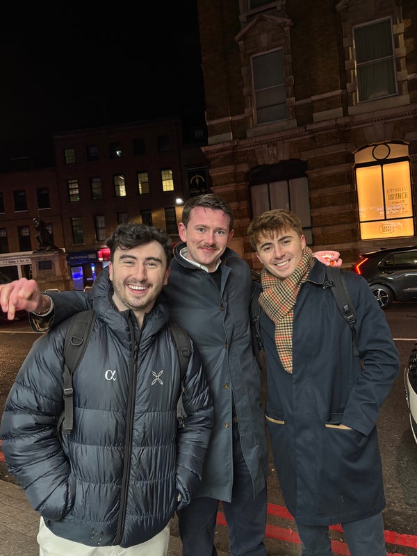 Photo 1: Fergus (middle) & Matthew (right)