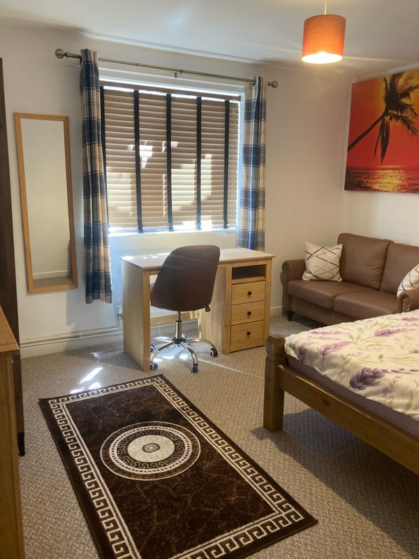Photo 1: Full Length Mirror + Brand New Desk + Swivel Chair
