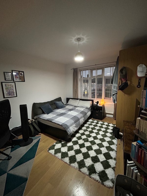Photo 1: Large bedroom, comes with mattres and frame, large wardrobe, and small chest