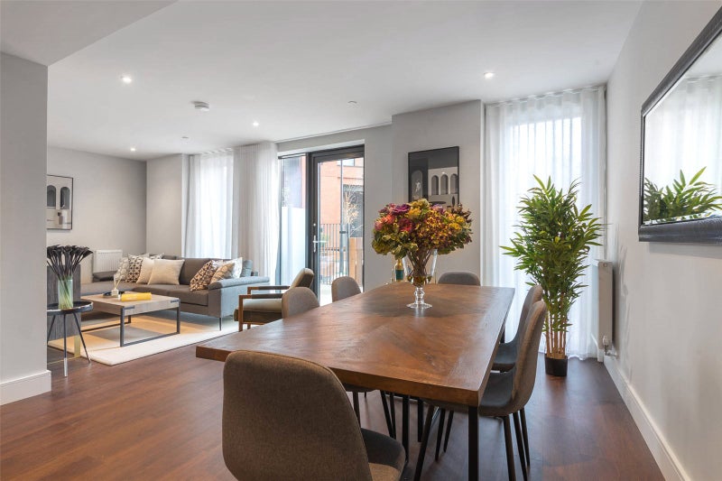 Photo 1: Living and dining