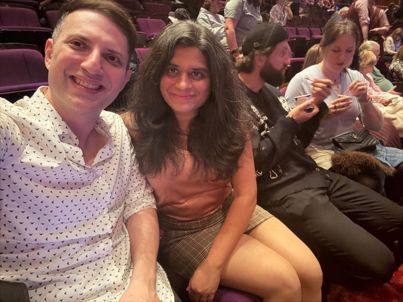 Photo 1: At the theatre with a visiting cousin!