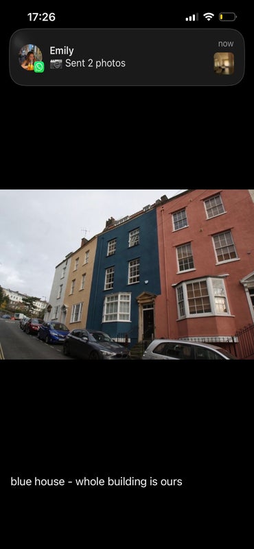 Photo 1: Blue house!