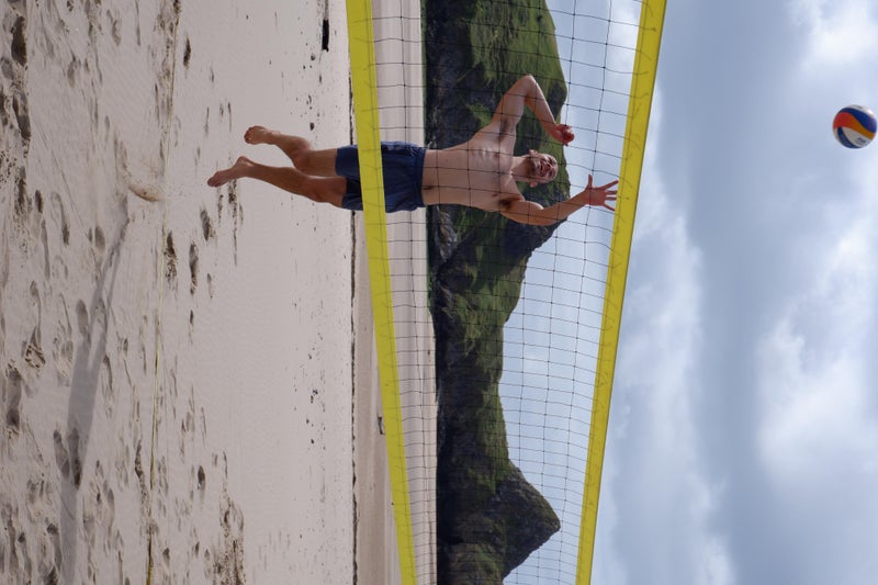 Photo 1: volleyball at 3 cliffs bay