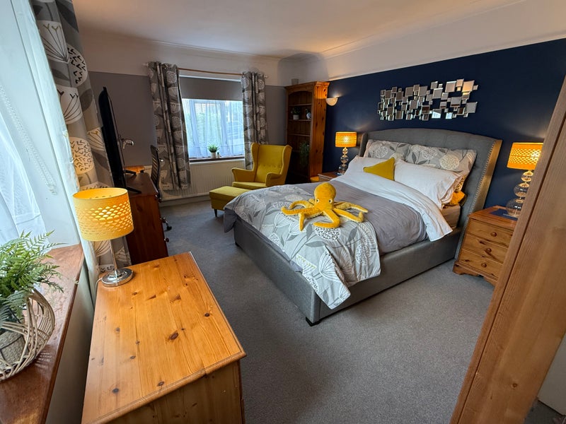 Photo 1: Royal blue room