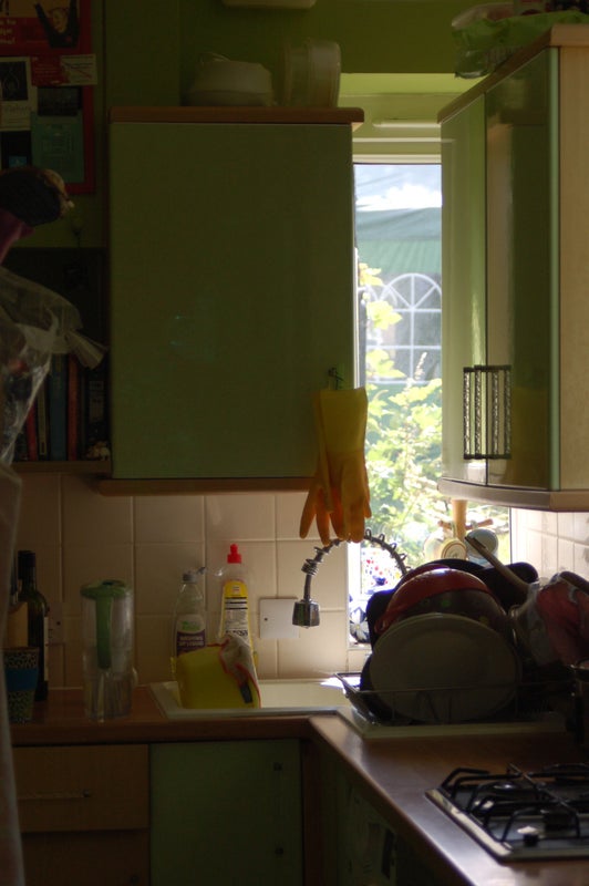 Photo 1: shared galley kitchen