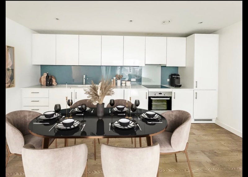 Photo 1: Open plan kitchen/ dining area 