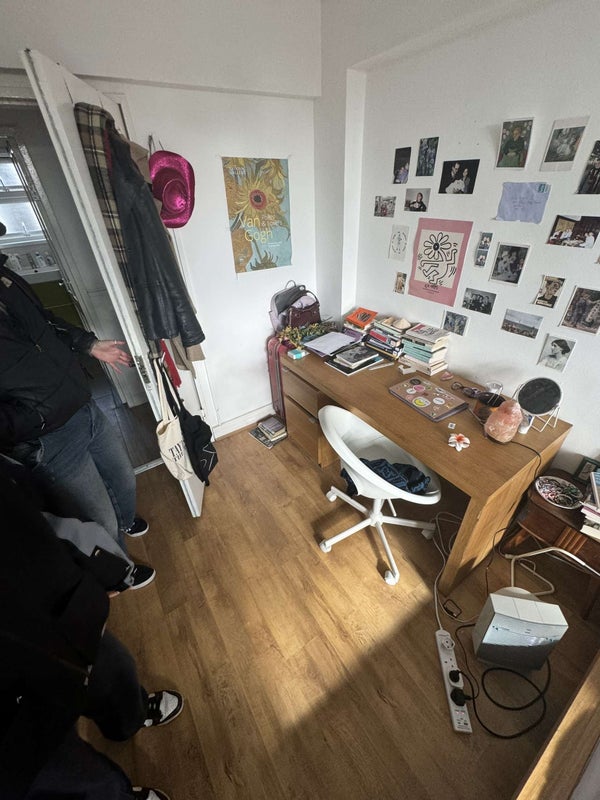 Photo 1: Desk next to the bed and opposite the wardrobe 