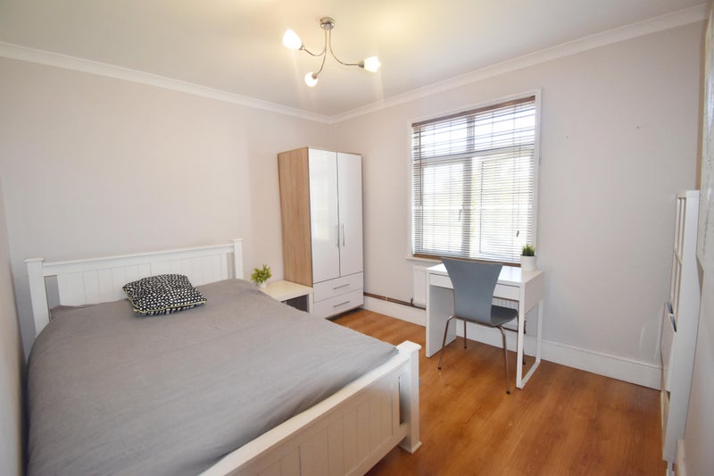 Photo 1: Nice large room, complete with storage and Desk / Chair...
