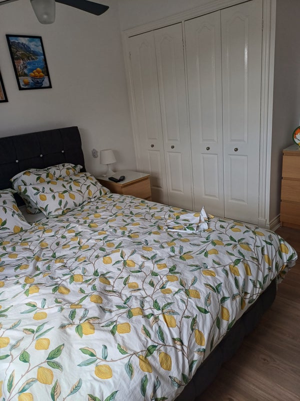 Photo 1: King size bed and fitted wardrobe