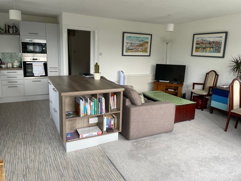 Photo 1: Open Plan kitchen, lounge, dining space (windows at front elevation)