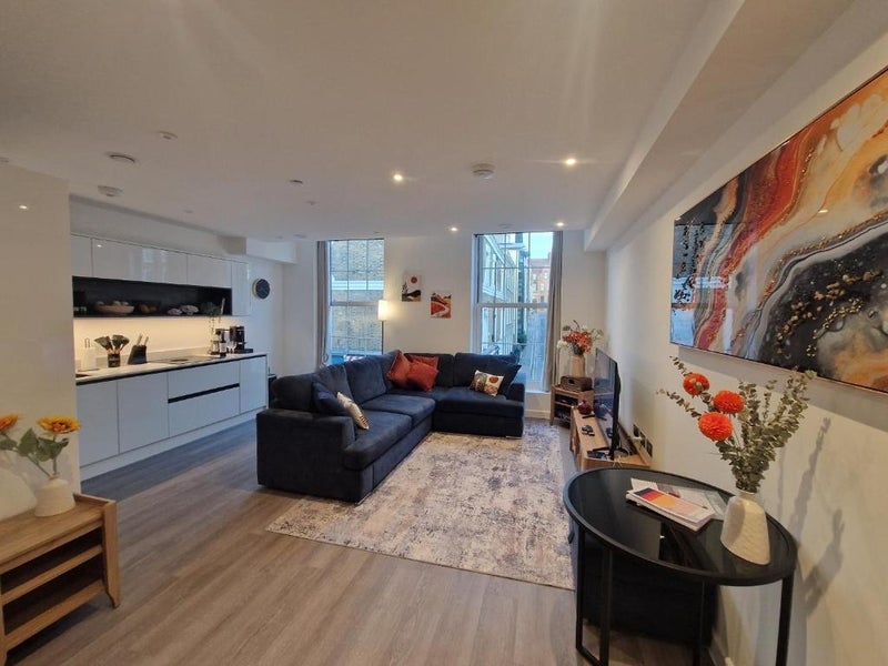 Photo 1: Modern open-plan living, kitchen and dining area