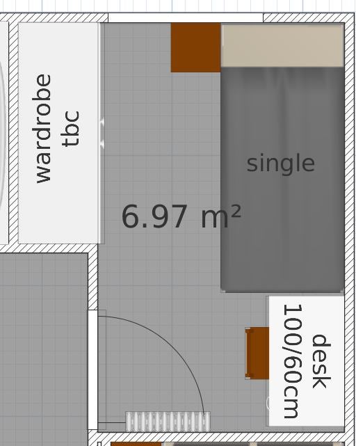 Photo 1: Single bedroom mockup