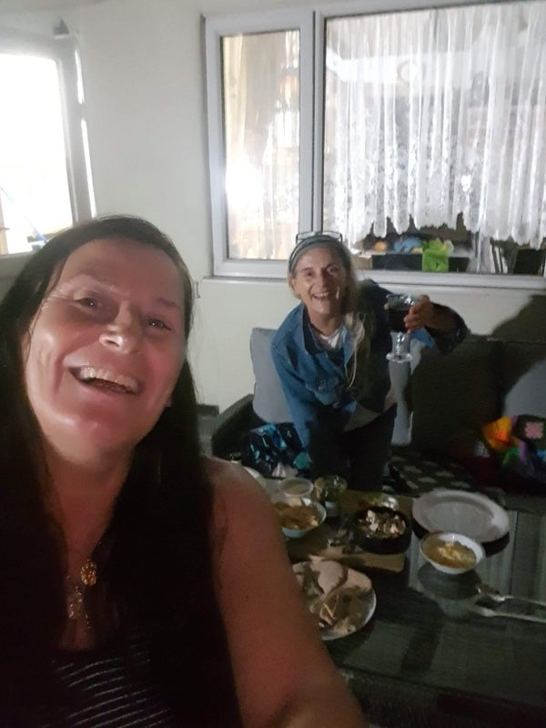 Photo 1: Alfesco dining with my best friend/Sista