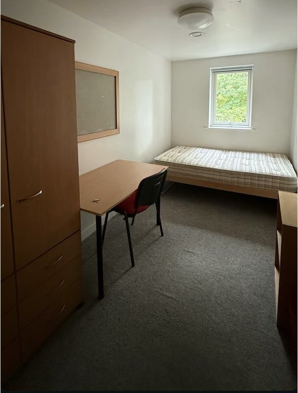 Photo 1: Room has similar layout but wooden floor board
