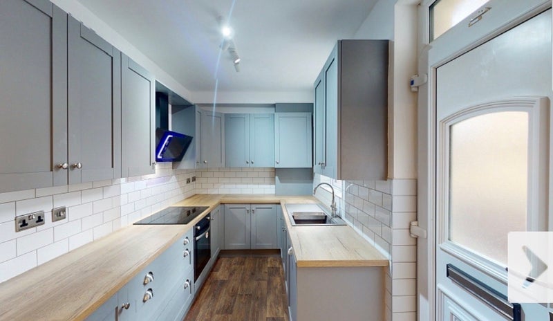 Photo 1: Kitchen- 2 fridges & 1 freezer, microwave, kettle & airfryer