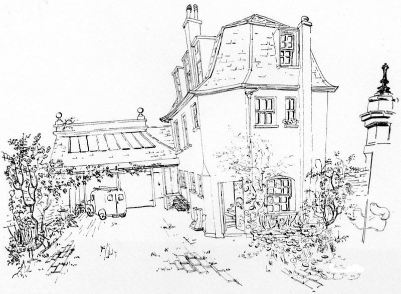 Photo 1: Artist's view of the coach house