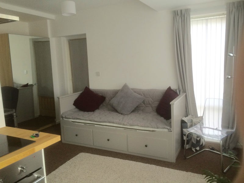 Photo 1: Bedroom and living area