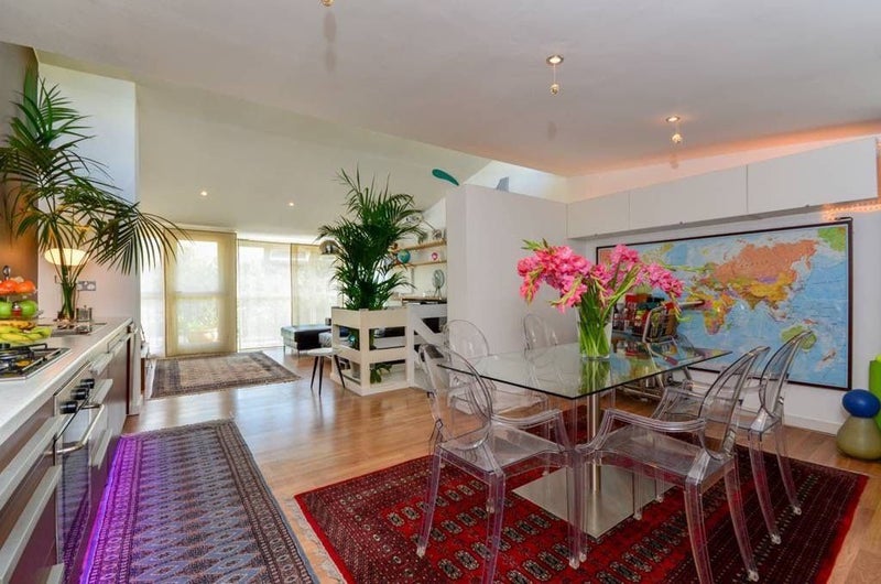 Photo 1: dinning room/living area
