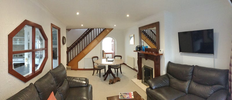 Photo 1: Lounge, with gas fire (daschund NOT included!)