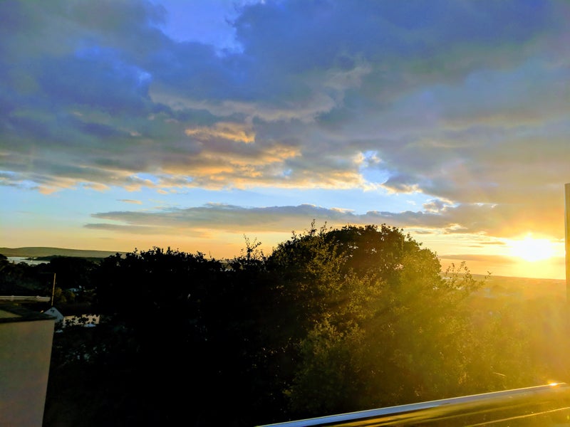Photo 1: sunset views from the balcony