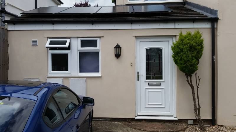 Photo 1: Entrance with off street parking