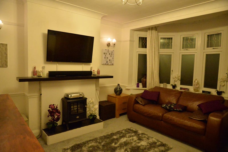 Photo 1: Front GF Bedroon = the room available - Desk in front bay and double bed. Sofa bed as shown is ava