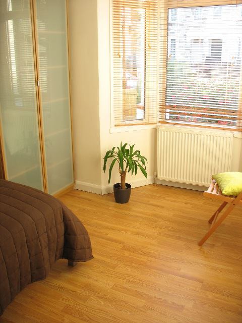 Photo 1: spacious room with bay window