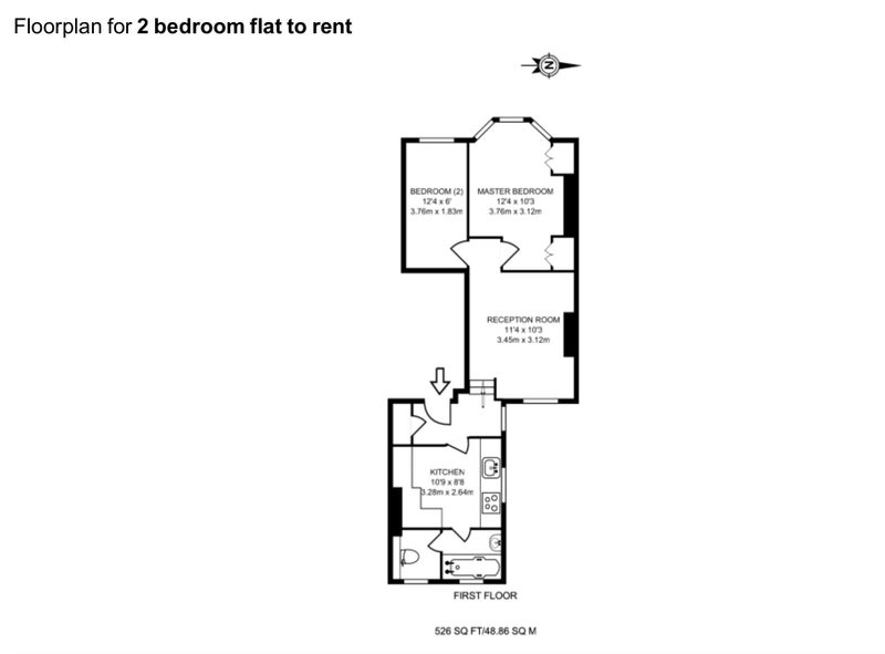 '2 bed flat, Beauchamp Road, Clapham Junction, SW11' Room to Rent from