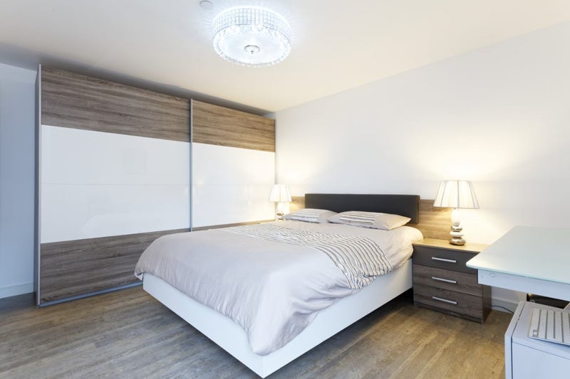 Photo 1: European king size bed ( 160*200) with memory foam mattress and 2m long super size wardrobe