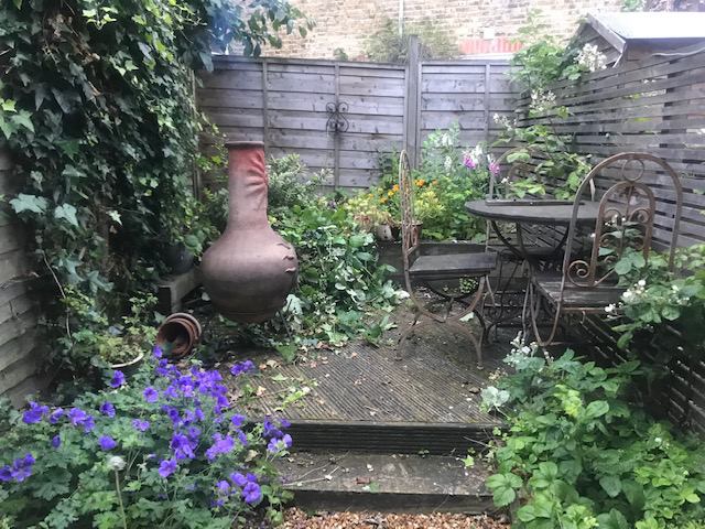 Photo 1: Summer garden preparing for a fire :)