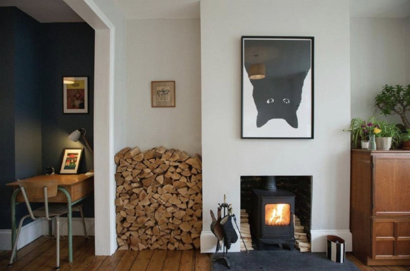 Photo 1: Living Room with Fire Place