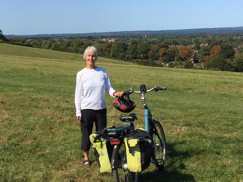 Photo 1: Cycling on the Downs
