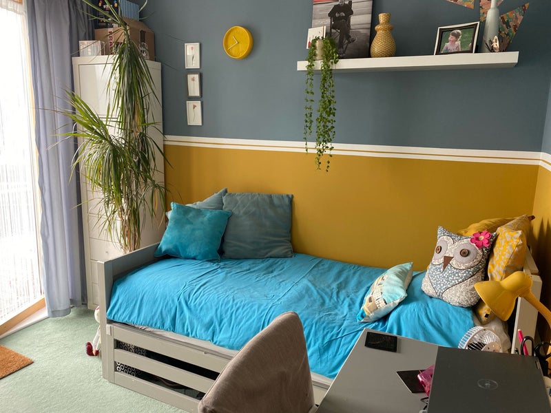 Photo 1: Single  bed with bedding provided 