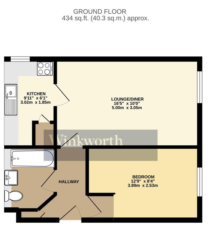 'Short Term 1 bedroom flat Unfurnished ' Room to Rent from SpareRoom