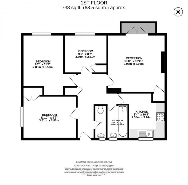 'Double Room in Chalk Farm Flatshare' Room to Rent from SpareRoom