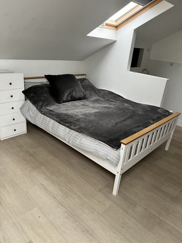 Photo 1: New double bed and mattress 