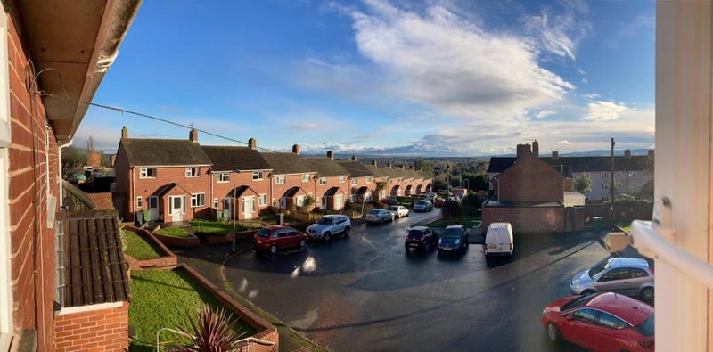 Photo 1: (Free) Parking + View from Bedroom 1