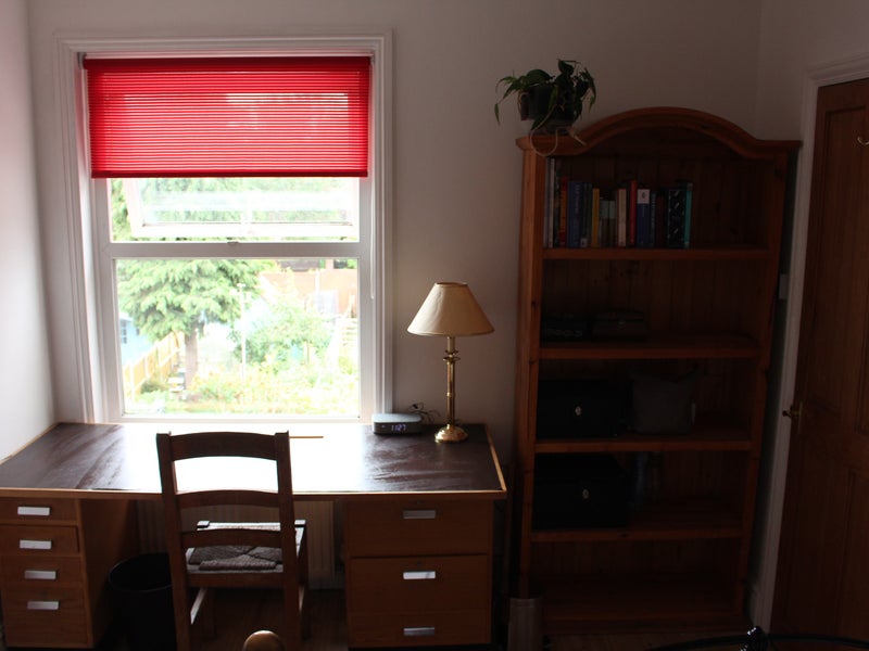 Photo 1: Desk and window view