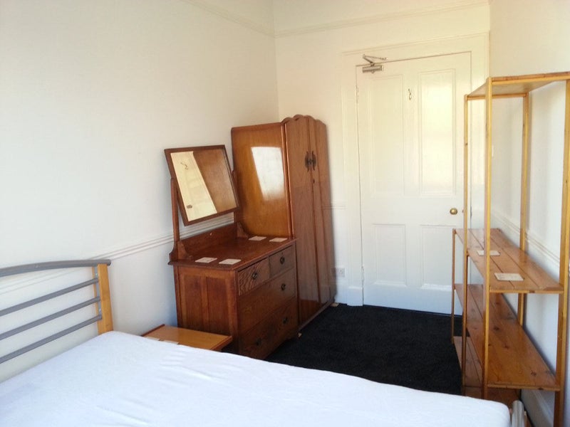 Photo 6: Bedroom (before desk and chair added)