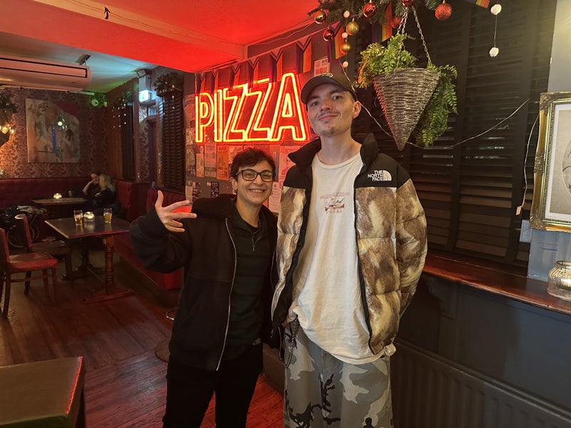 Photo 1: With a close friend