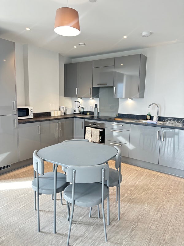 Photo 1: Fully Furnished Kitchen with Dinning Table