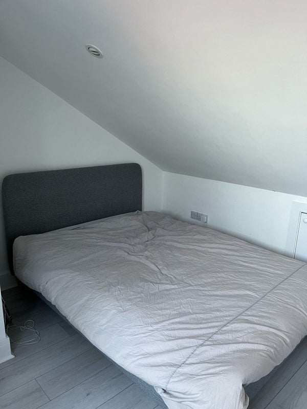Photo 1: Double bed,  enough space for a bed side table 