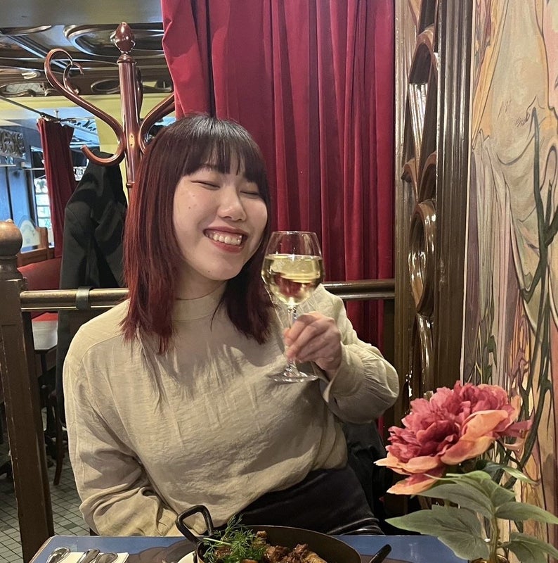 Photo 1: Me enjoying dinner with my bestie 