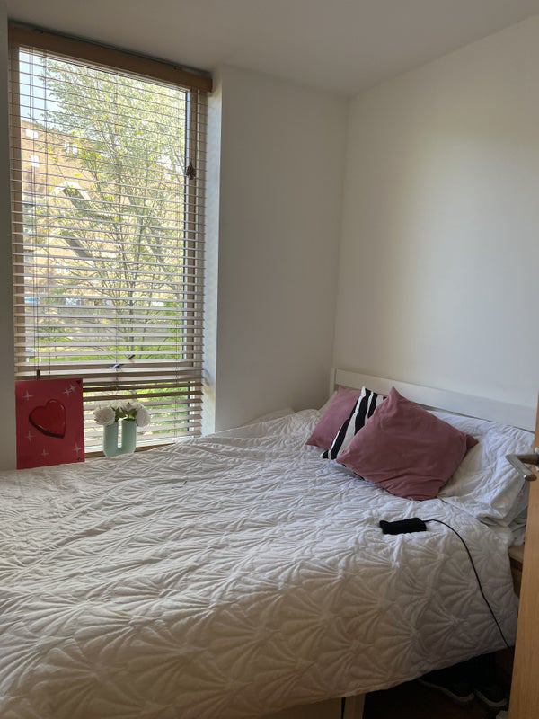 Photo 1: Room comes with bed - this is what it looks like when it's nice and bright during the day
