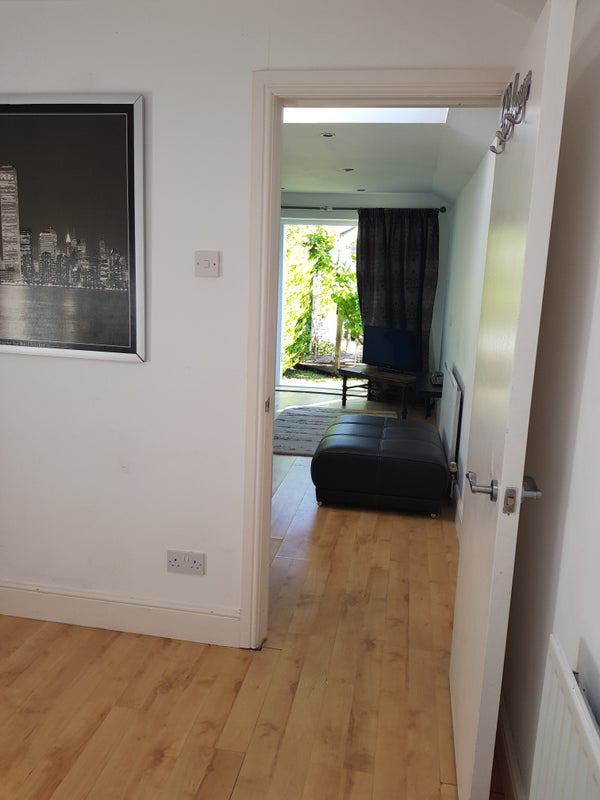 Photo 1: FROM bedroom to living room own space
