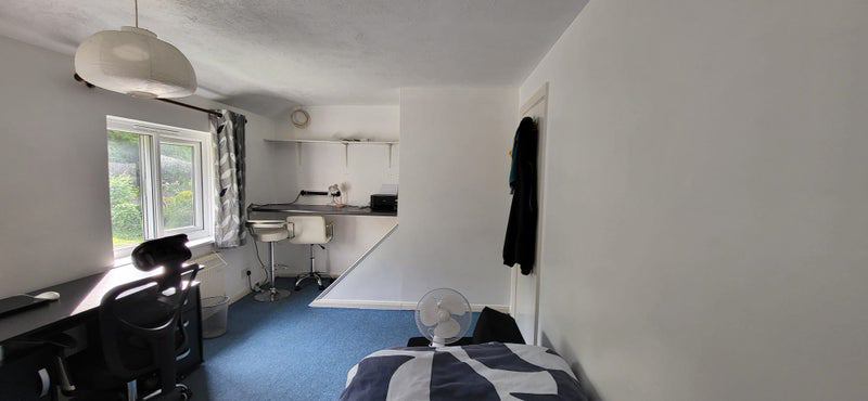 Photo 1: Room - Desk & Storage shelf