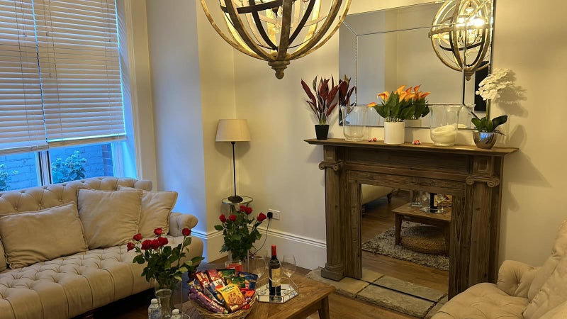 Photo 1: Beautiful lounge with period fireplace. Can be used as bedroom or lounge.
