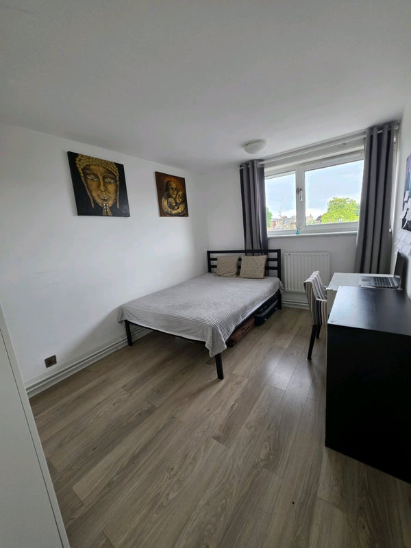 Photo 1: Double bedroom with double bed all essential furniture provided. All in a good state