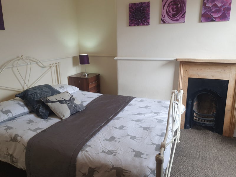 Photo 1: Beautiful furnished room with double bed, for single occupancy, and own sink.